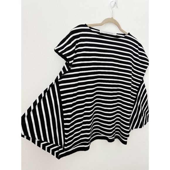 Cogthebigsmoke Dris Stripe Pullover Top Black White M - Picture 11 of 12